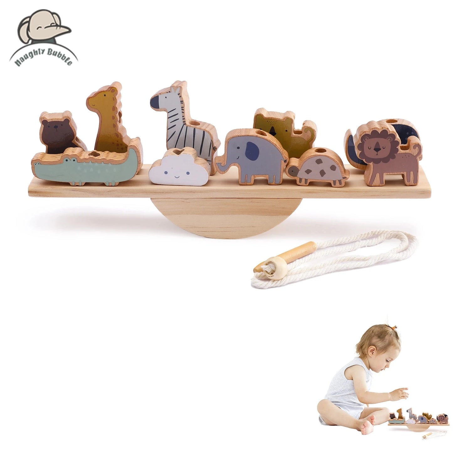 Montessori Sensory Toys Stacking Toys For Baby Forest Houses Replica Wooden Forest Blocks Early Childhood Education Game Gift