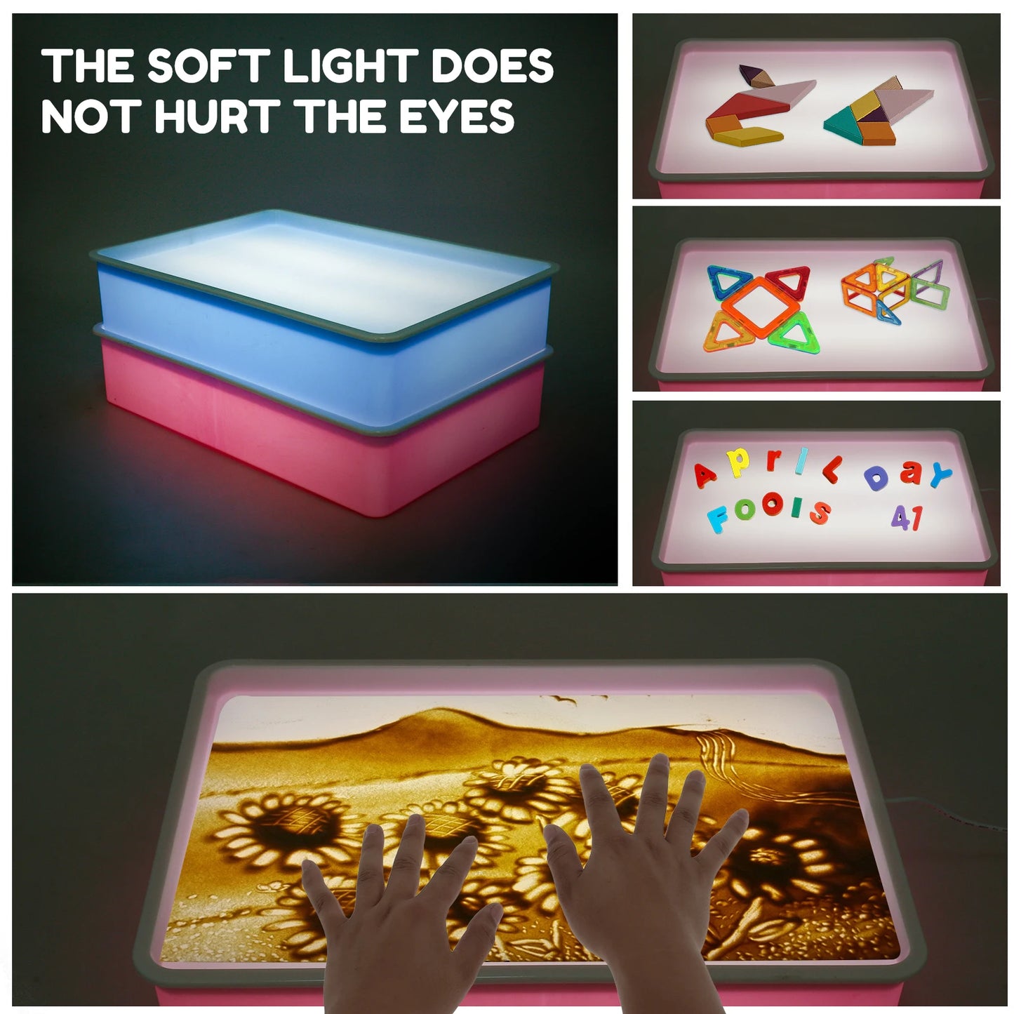 Sand Painting Light Box - Creative Art Table for Kids