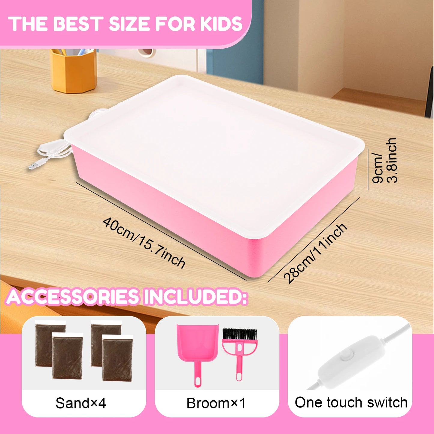 Sand Painting Light Box - Creative Art Table for Kids