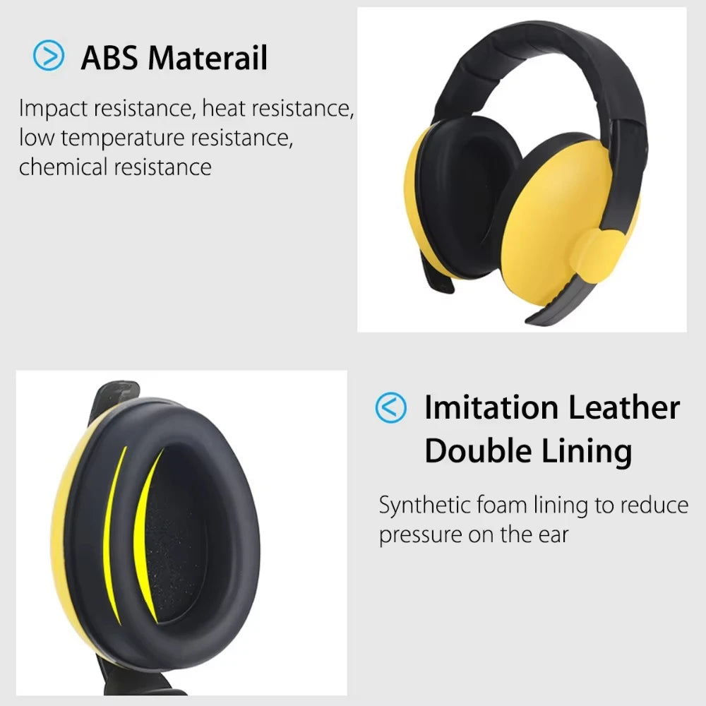 Baby Ear Protection Noise Cancelling Headphones 2-in-1 Convertible Design Noise Reduction Earmuffs for Infant Improves Sleep