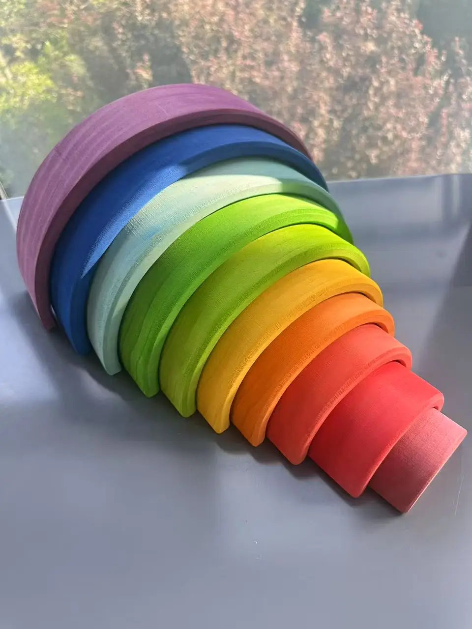 Rainbow Arch Stacking Blocks - Waldorf STEAM Learning Toy Set – ZeeNuh