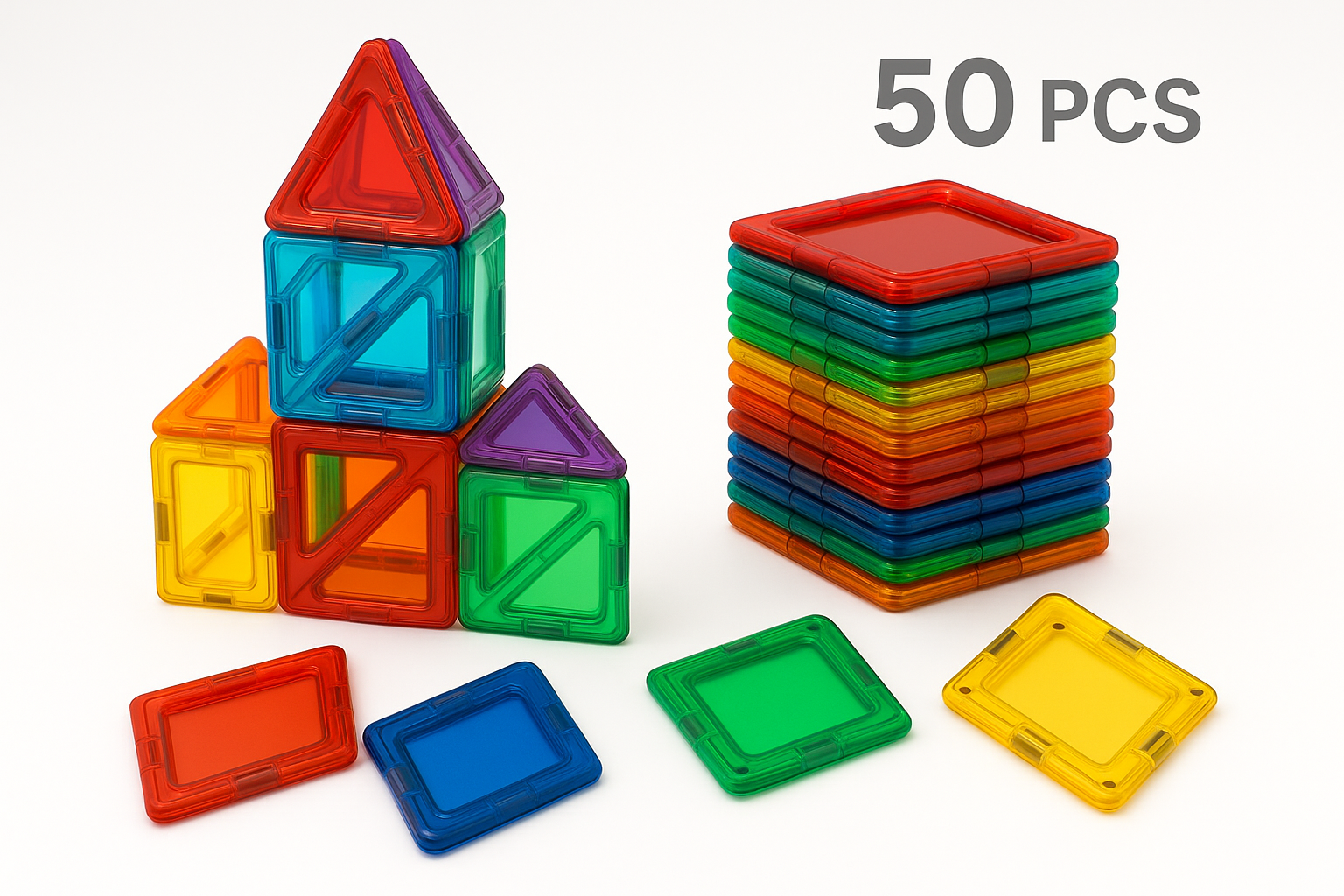 Professional magnetic tiles product photo